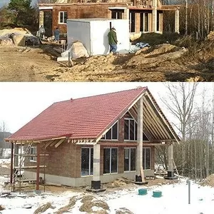 Строительство дома из блоков Durisol
